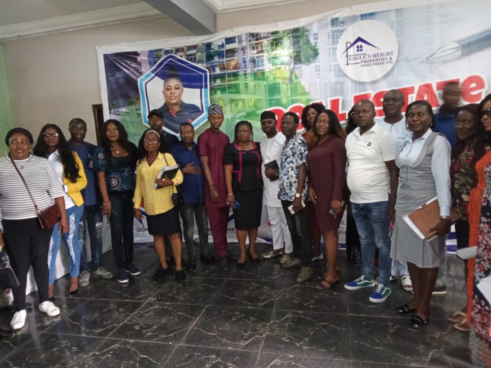 Group Photograph of Participants at a Real Estate Business Workshop organized by Eagle's Height Properties Asaba