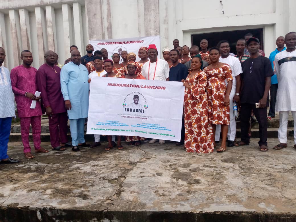 Group Photograph at the Launch of Grass Roots Marshalls for Ovie Omo-Agege 2023 Guber Ambition