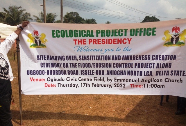 Awareness Ceremony of the Flood and Erosion Control Project in Ugbodu