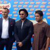 Nollywood Actor, Mike Ezuruonye (middle), Managing Director, Checkers Custard Limited, Mr. Karan Checkers (left) at the Unveiling of the Screen Actor as Brand Ambassador of Checkers Custard