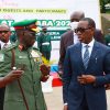 Delta Governor, Senator Dr. Ifeanyi Okowa (right), discussing with the Chief of Defence Staff, Gen. Lucky Irabor (left), at the opening of a four-day Nigeria Armed Forces Defence Retreat in Asaba on Monday, May 9, 2022