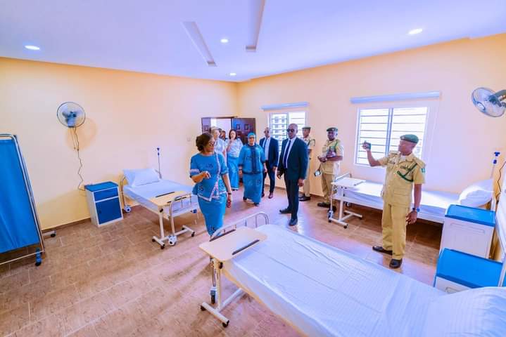 Clinic donated by Dame Edith Okowa to Nigerian Correctional Service, Ogwashi-Uku Correctional Centre