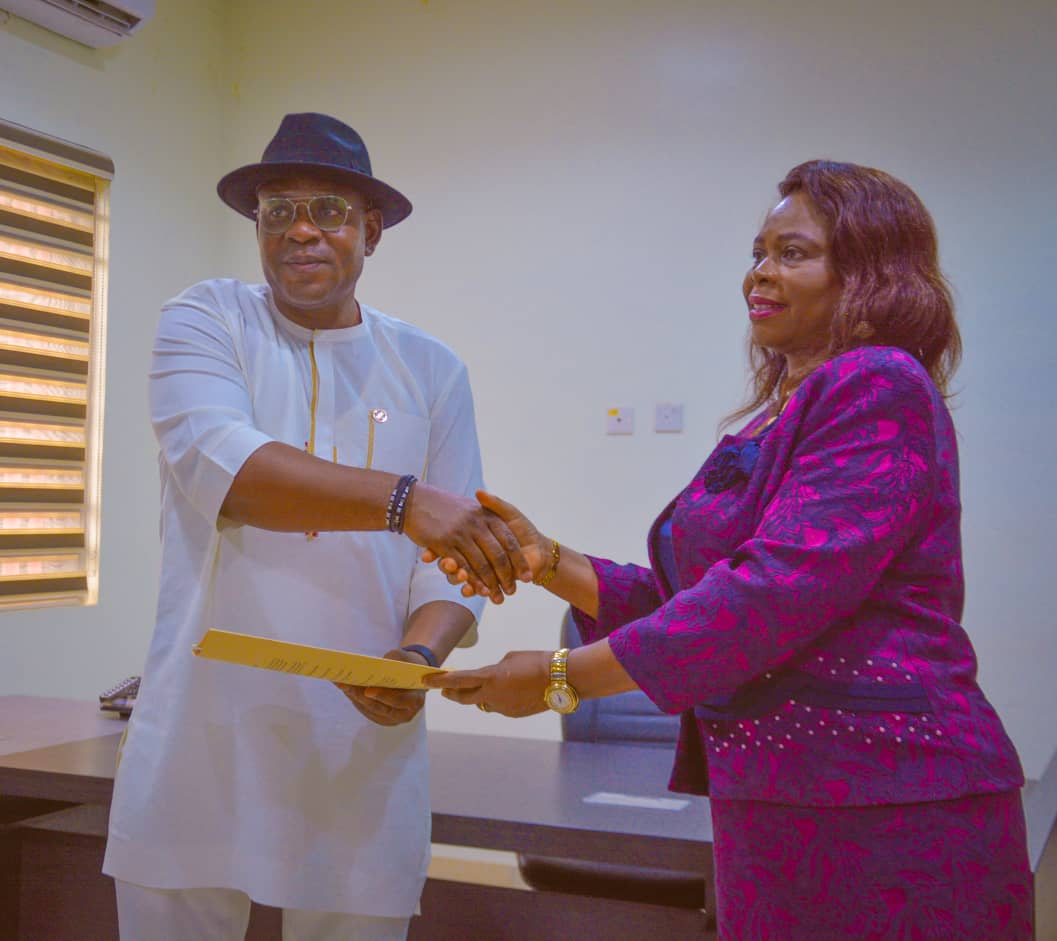 Goodnews Emamusi Obiodeh (Left) Assumes Office as Commissioner