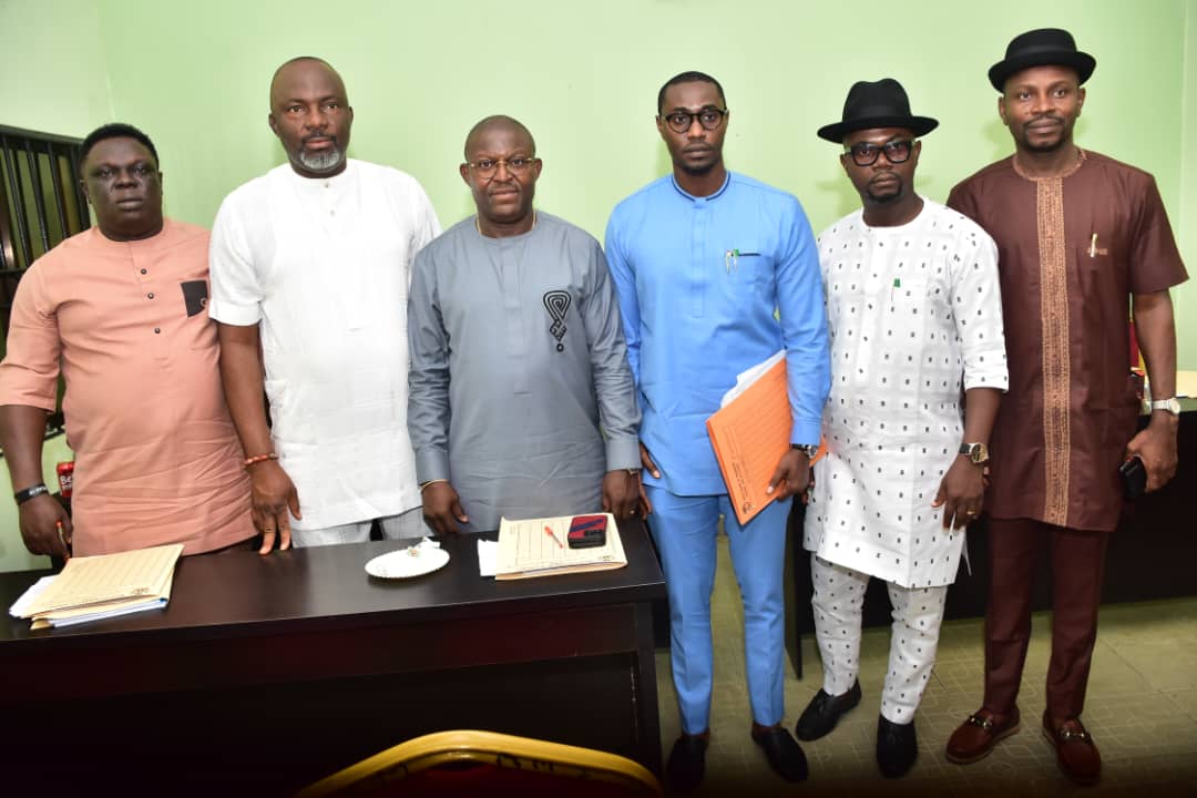 Chairman and Members of the Delta State House of Assembly Committee on Transport and Commissioner and Management of the state Directorate of Transport after 2024 Budget defense