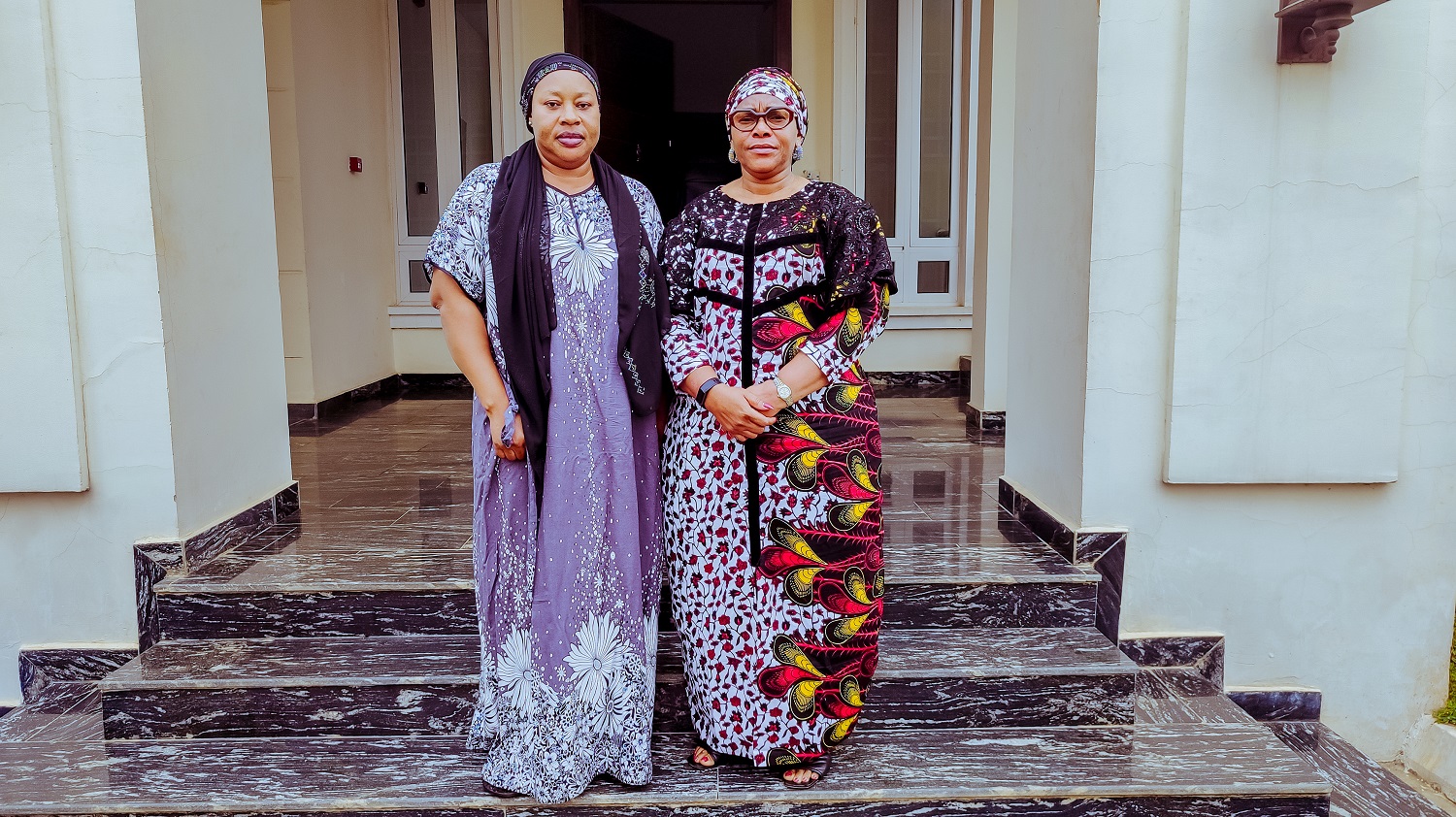Deaconess Tobore Oborevwori (right) Condoles Princess Ewoma Erijo (left) over Mother's Death
