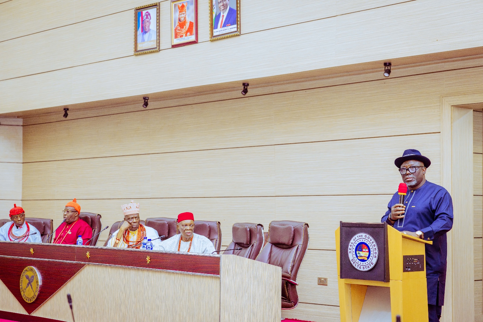 Oborevwori meets Traditional Rulers over Okuama Killing