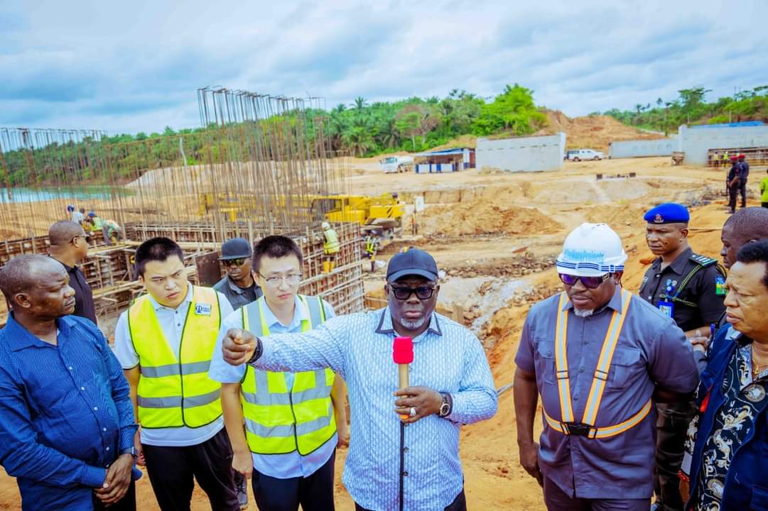 Governor Oborevwori Inspects ongoing Obo Bridge Project along Asaba-Ughelli Road