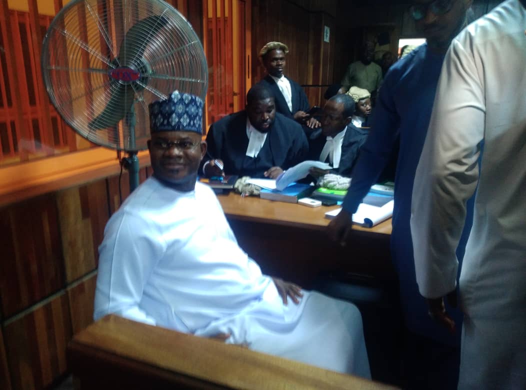 Yahaya Bello in FCT Court [PC: PUNCH ONLINE]