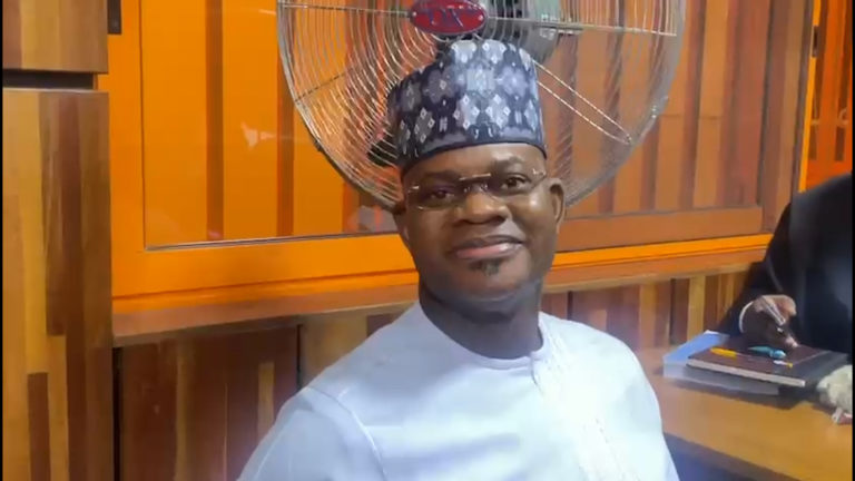 Yahaya Bello in court [PC: CHANNELS TELEVISION]