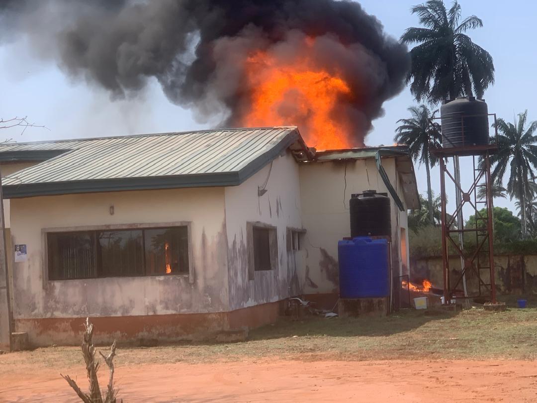 INEC office in Ika North East Local Government Area, Delta State.