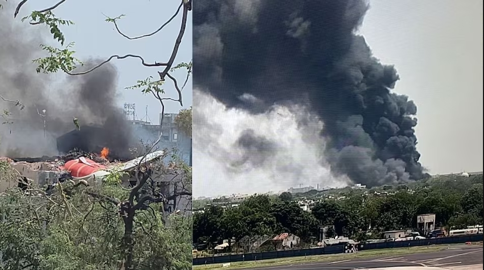 Air India flight with 242 crashes near Ahmedabad airport