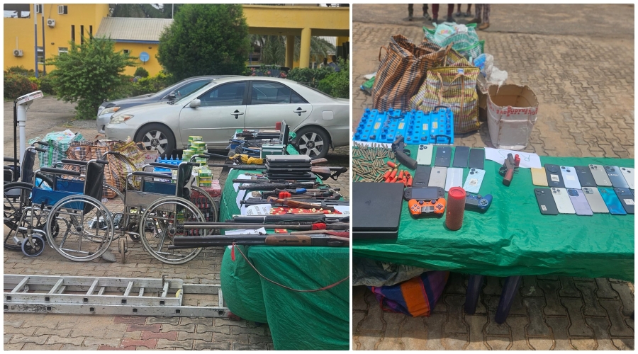 Items recovered by Delta State Police Command in August 2025