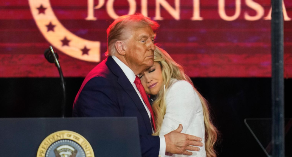 President Trump and Erika Kirk