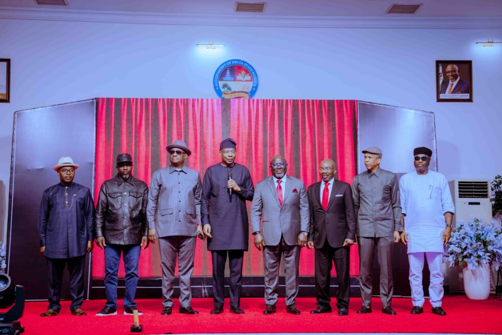 Aigboje Aig-Imoukhuede at the Launch of Delta State Security Trust Fund in Asaba