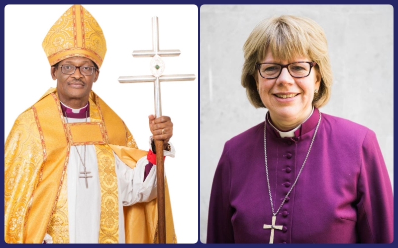 L-R: The Most Rev’d Henry Ndukuba and Rt. Rev. Sarah Mullally