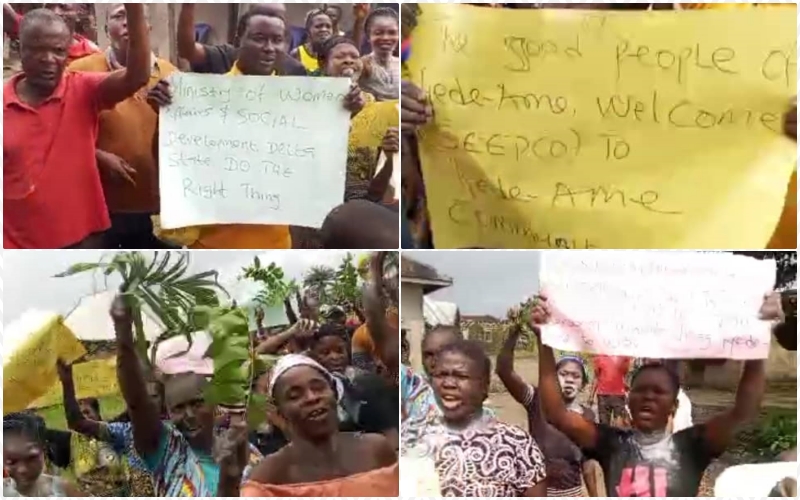 Iyede-Ame Community Protests Parallel Government