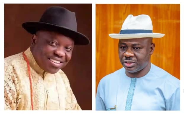 Dr Emmanuel Uduaghan and Rt Hon Emomotimi Dennis Guwor