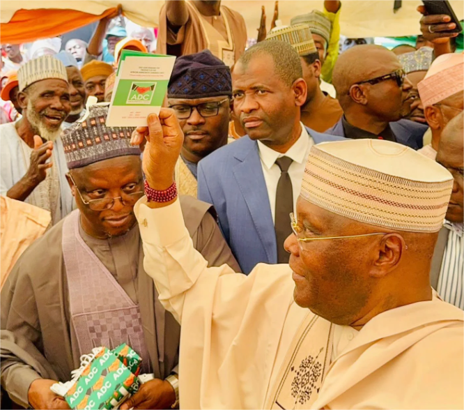 Atiku officially Joins ADC