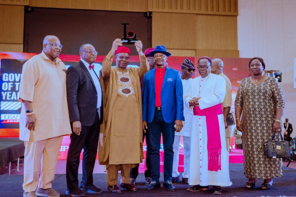 Governor Sheriff Oborevwori represented by Deputy Governor, Monday Onyeme, receives Leadership Governor Of The Year 2025 Award