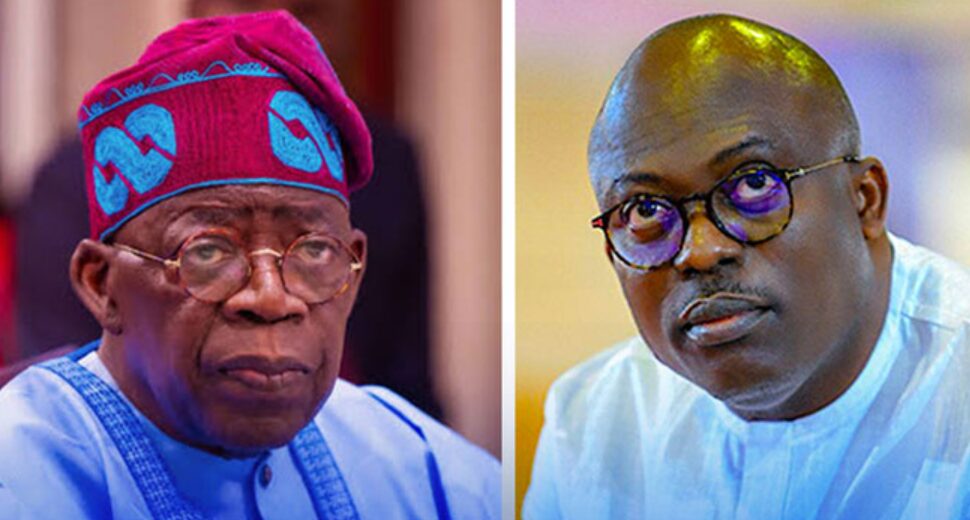President Bola Ahmed Tinubu and Siminalayi Fubara