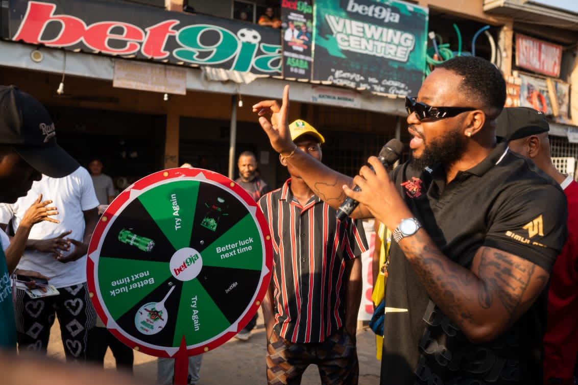 Teddy A Thrills Fans During Asaba at Bet9ja Street Tour