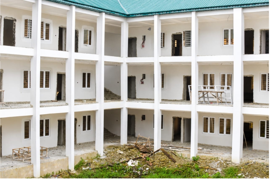 DESOPADEC assures completion of the College of Education Warri administrative block